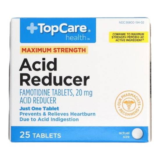 Topcare Famotidine 20 mg Acid Reducer Tablets (25 ct)