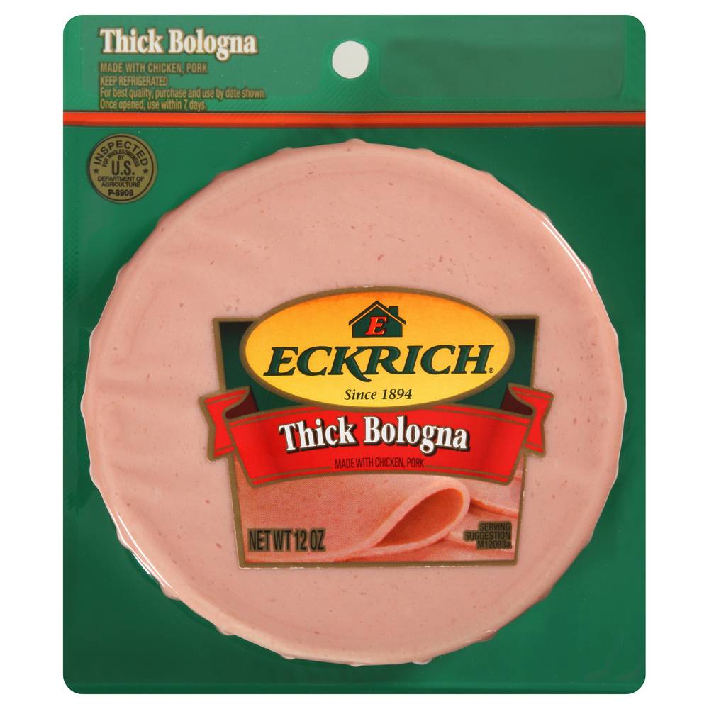 Eckrich Thick Sliced Bologna Lunchmeat (12 oz)