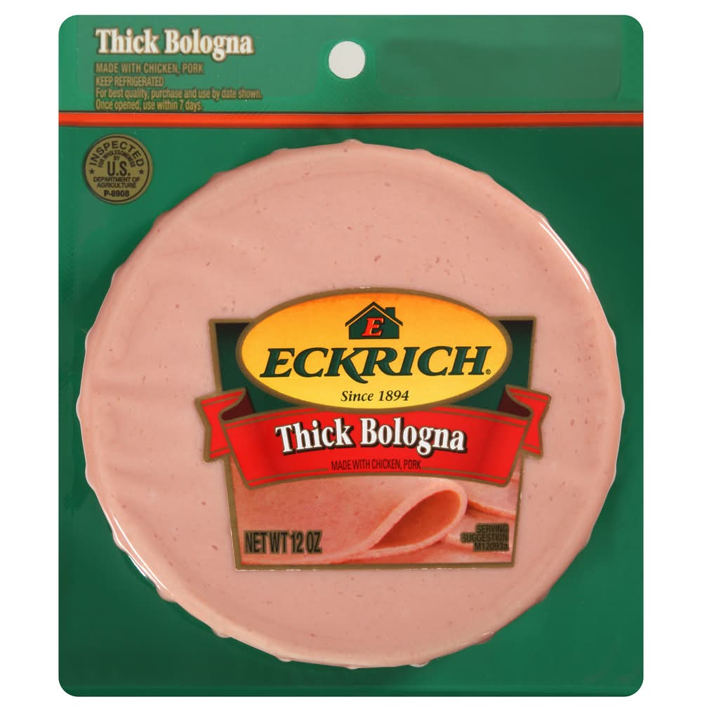 Eckrich Thick Sliced Bologna Lunchmeat (12 oz)