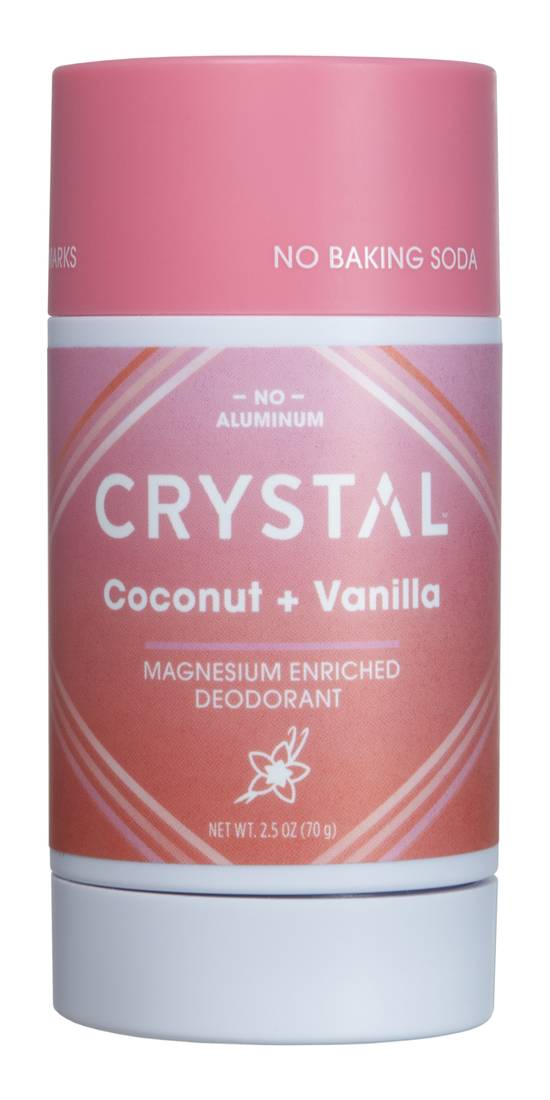 Crystal Magnesium Enriched Deodorant - Coconut + Vanilla, 2.5 oz