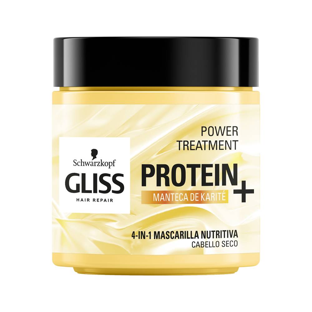 Mascarilla Capilar Nutritiva Protein+ Manteca de Karité GLISS 400ml