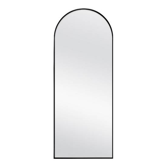 Studio 3B™ 70-Inch x 28-Inch Arched Top Leaner Mirror in Black