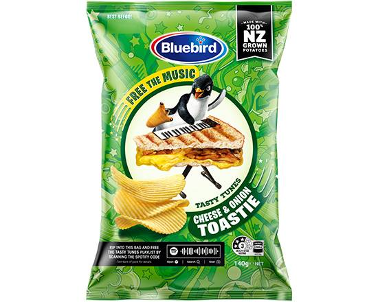Bluebird Originals Cheese & Onion Toastie 140g