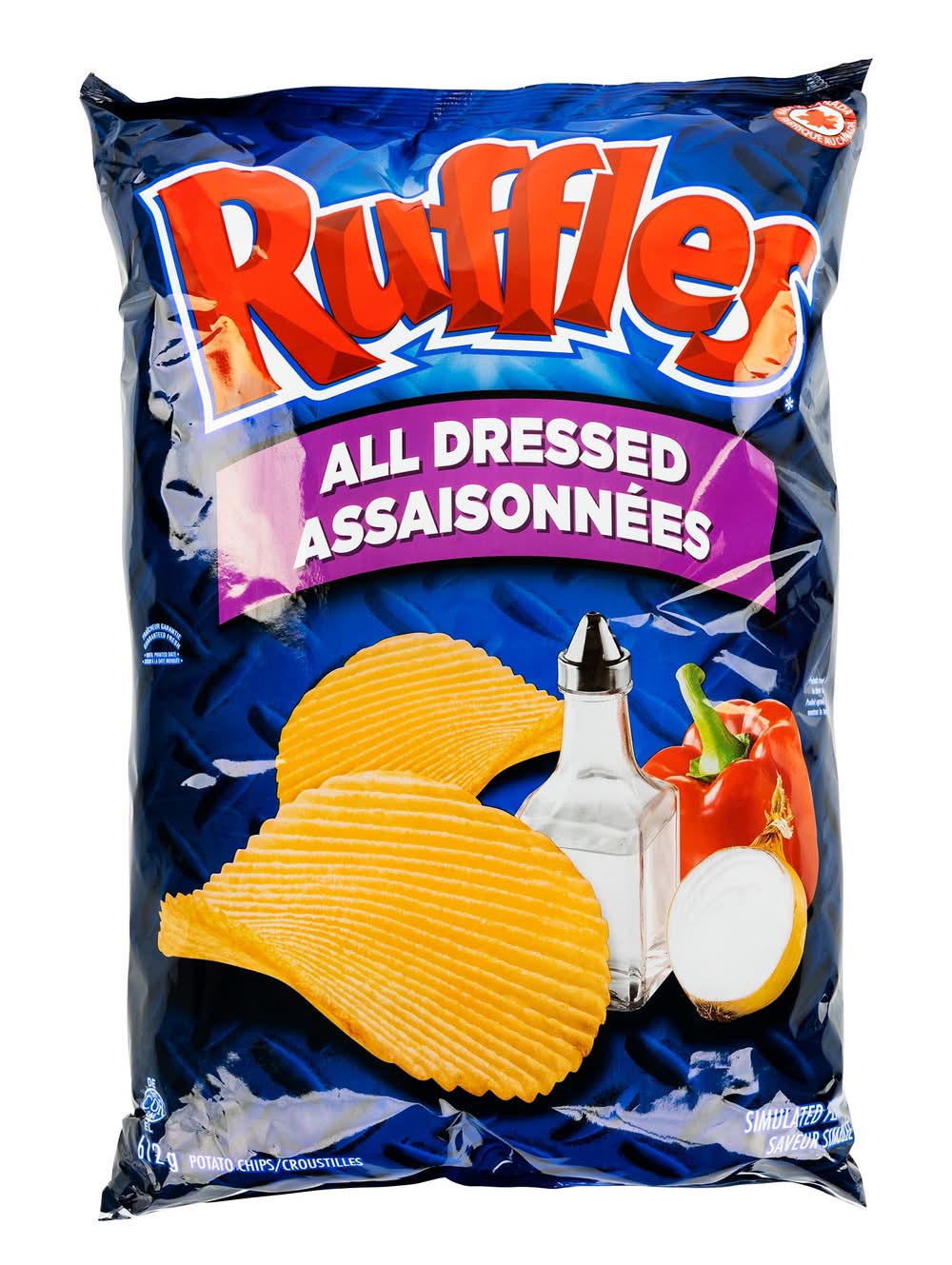 Ruffles - Croustilles Assaisonnées, 612 G / Ruffles All Dressed Potato Chips, 612 G