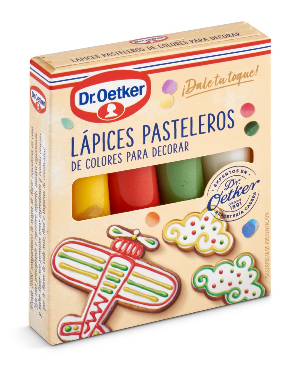Lápices Pasteleros De Colores Dr. Oetker Caja 76 G