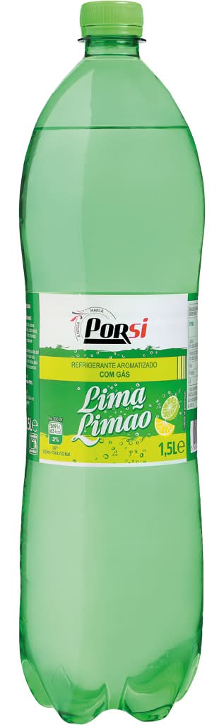 PorSi - Refrigerante lima limão, garrafa de 1.5 l