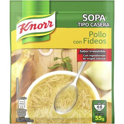 KNORR Sopa de Pollo c/Fideos 54gr