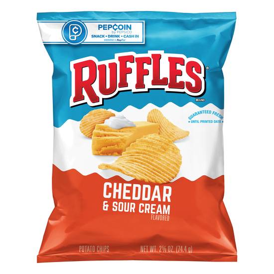 Ruffles Cheddar & Sour Cream Potato Chips (2.6 oz)