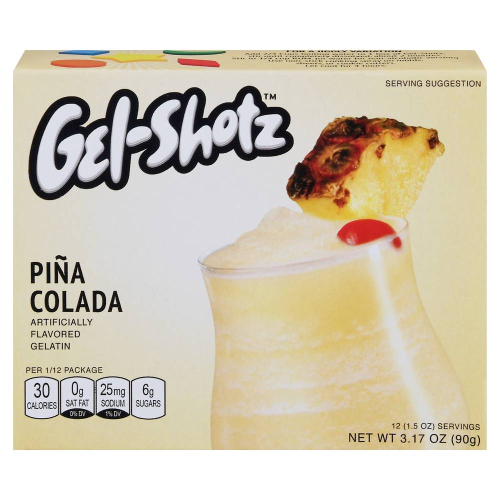 Gel-Shotz Atin Shots Gelatin Powder Mix, Pina Colada (3.17 oz)