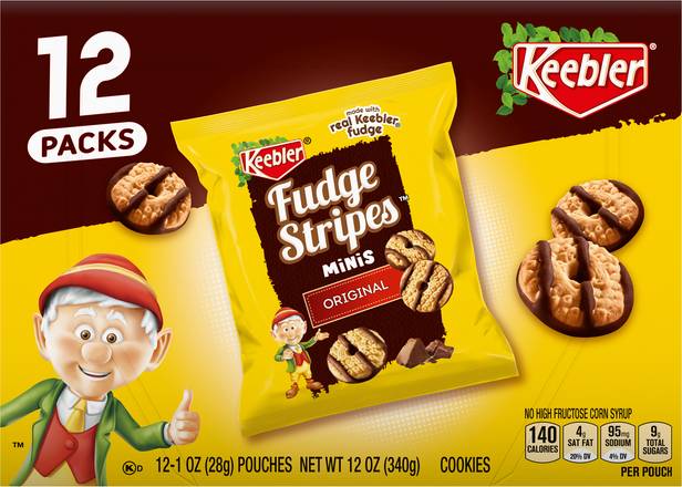 Keebler Fudge Stripes Original Minis Cookies (12 ct)