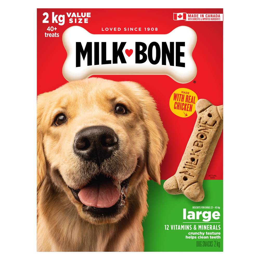Milk-Bone Original Dog Biscuits - Large, Value Size (Flavor: Original, Color: Assorted, Size: Large)