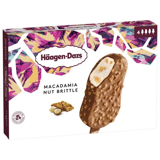 Häagen-Dazs - Bâtonnets glacés (vanille macadamia - nut brittle)