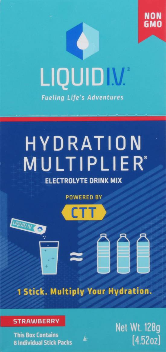 Liquid I.v. Hydration Multiplier Electrolyte Mix (8 ct, 4.52 oz) (strawberry)