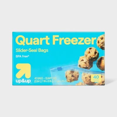 up&up Slider Seal Quart Freezer Bags (40 ct)