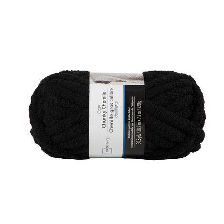 100% Polyester Chunky chenille yarn Black