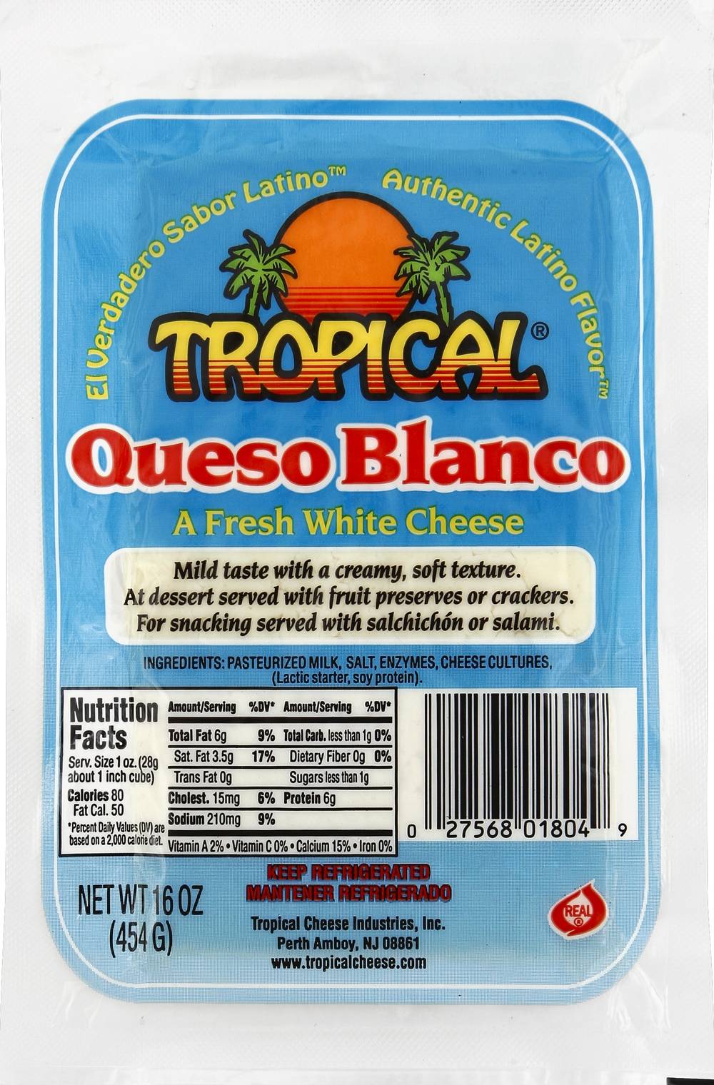 Tropical Fresh White Cheese (1 lbs)