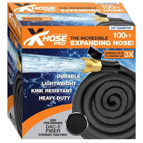 Xhose Pro Dac-5 50 Foot High Performance Lightweight Expandable Garden Hose With Brass Fittings (50ft)