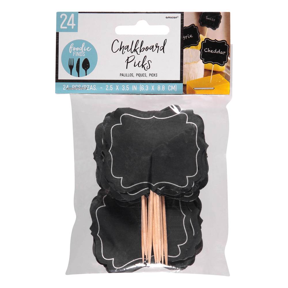 Amscan Foodie Finds Chalkboard Picks