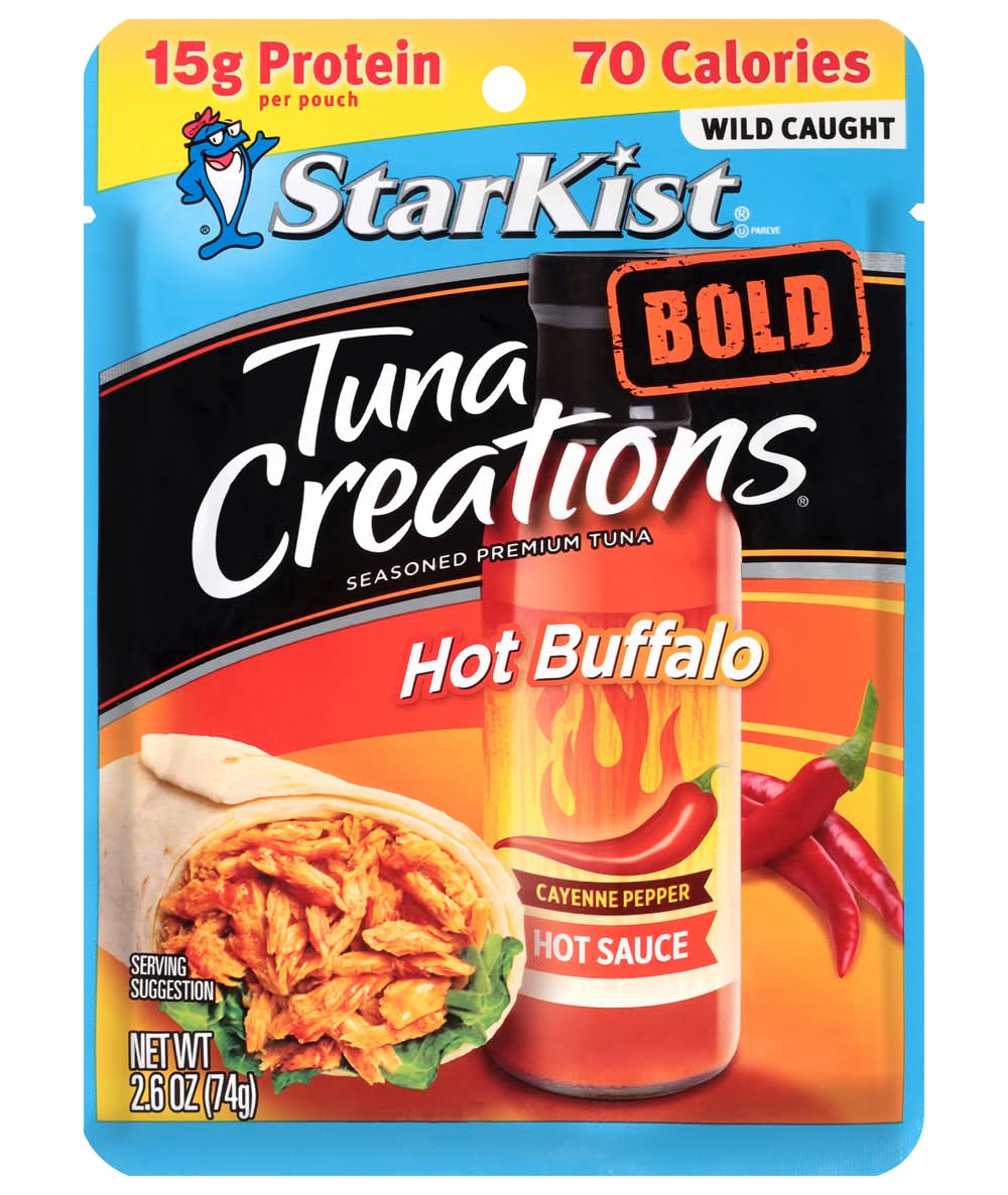 StarKist Premium Seasoned Tuna Creations Bold Hot Buffalo Style (2.6 oz)
