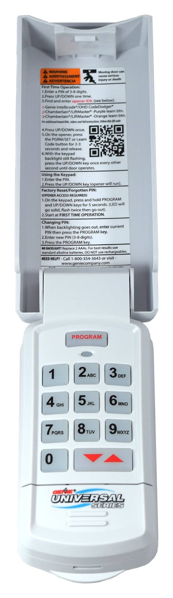 Genie Universal Wireless Door Openers Entry Pad