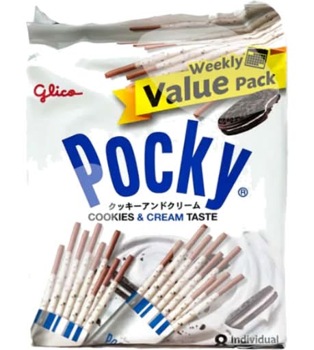 Glico Pocky Cookies & Cream (160g, 8 pack)