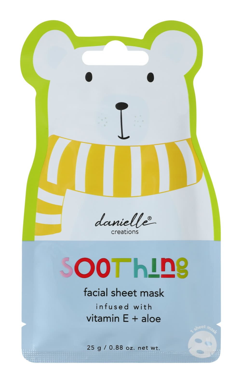 Danielle Creations® Cute Animal Facial Sheet Mask 0.88oz Polar Bear