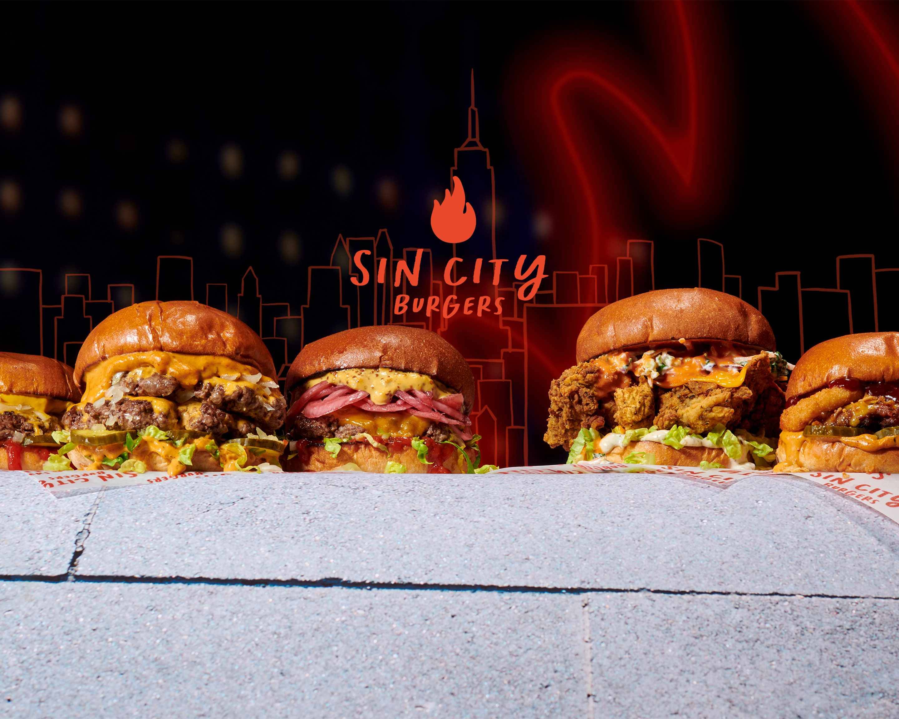 Sin City Burgers Staplegrove Road Menu Takeaway in South West, UK