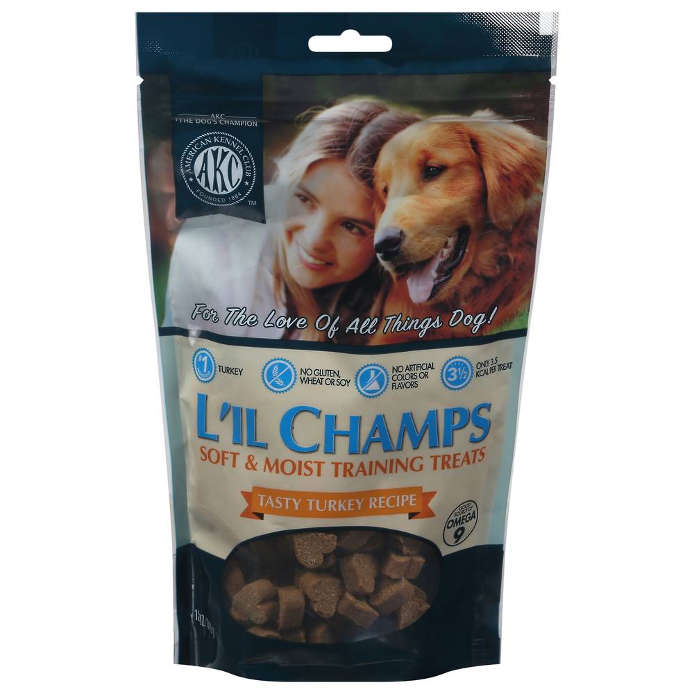 AKC L'il Champs Soft & Moist Treats Turkey Recipe Dog Food (12 oz)