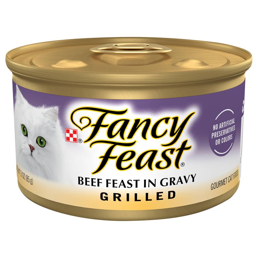 Fancy Feast Grilled Beef Feast in Gravy Cat Food (3 oz)