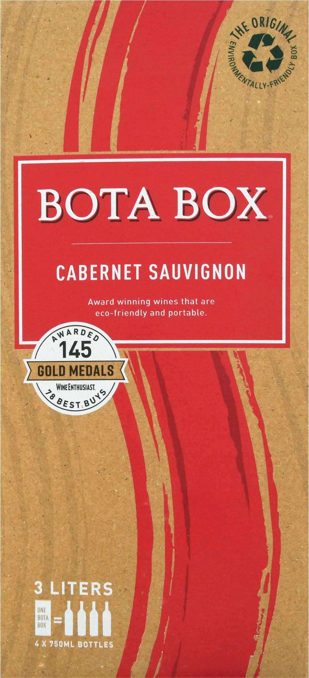 Bota Box Cabernet Sauvignon Wine (4 x 750 ml)
