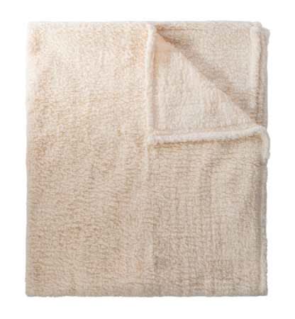 Luxe Collection Marled Sherpa Blanket 50inx60in Ivory