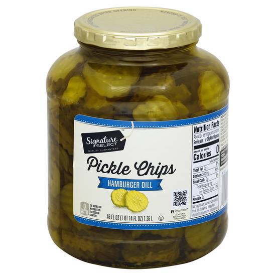 Signature Select Pickles Chips Hamburger Dill (46 fl oz)