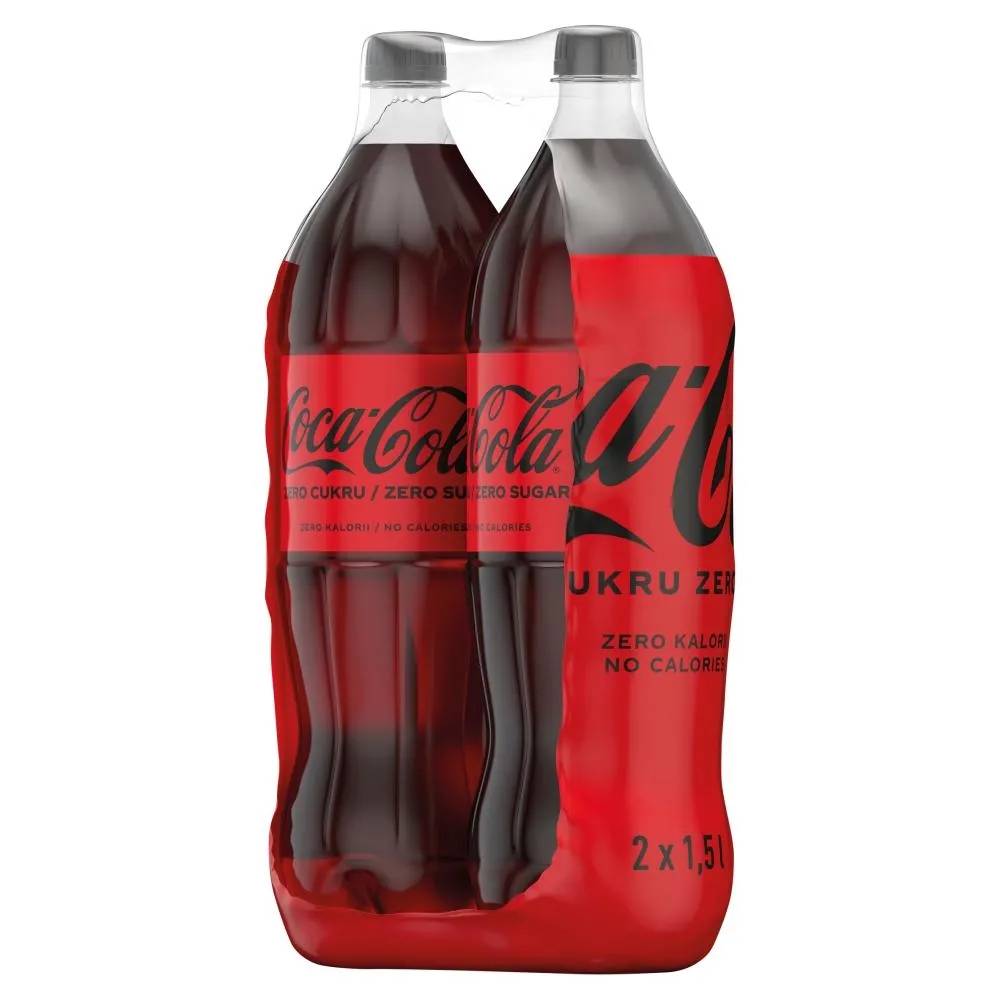 Coca-Cola zero Napój gazowany 2 x 1,5 l