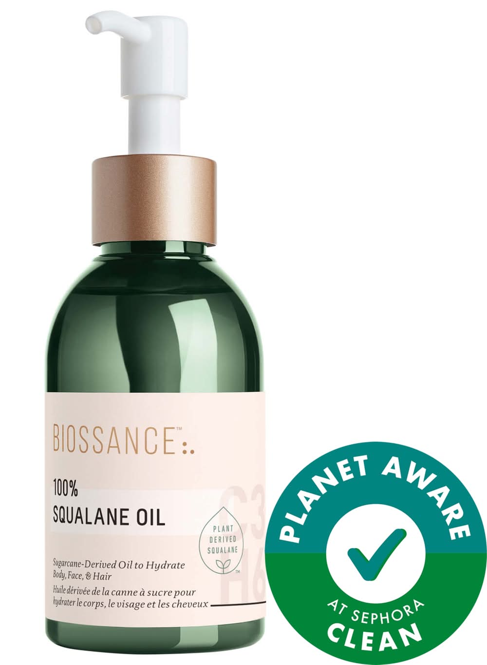 Biossance 100% Sugarcane Squalane Oil 3.4 oz / 100 mL