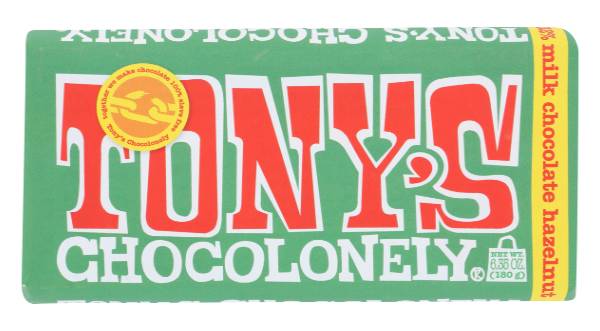 Tony's Chocolonely Milk Chocolate Hazenut Bar