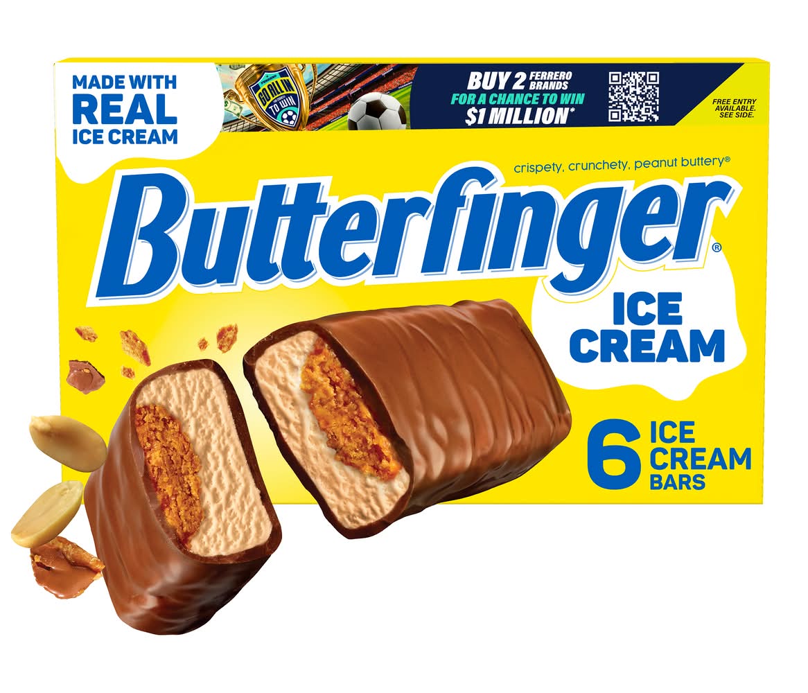 Butterfinger Ice Cream Bars (6 x 2 fl oz)