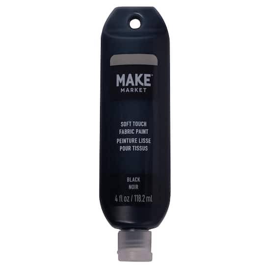 Make Market Soft Touch Fabric Paint By, Black (118.2 ml)