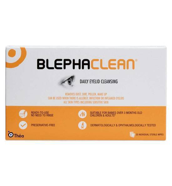 Blephaclean - 20 Sterile Ready-To-Use Wipes