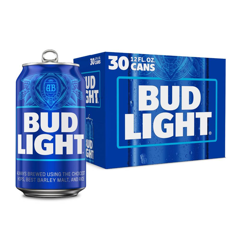 Bud Light Twinstack Carrier Lager Beer (30 ct, 12 fl oz)