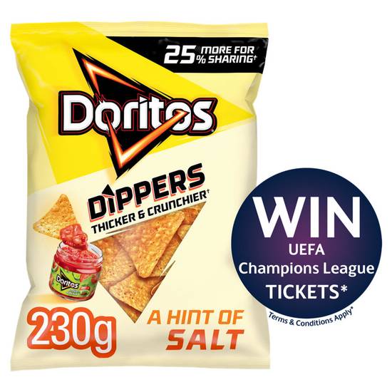 Doritos Dippers A Hint of Salt Sharing Tortilla Chips 230g