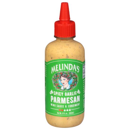 Melinda's Spicy Garlic Parmesan Wing Sauce & Condiment (12 fl oz)