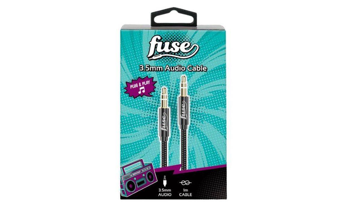 Fuse Aux Cable 3.5mm Black