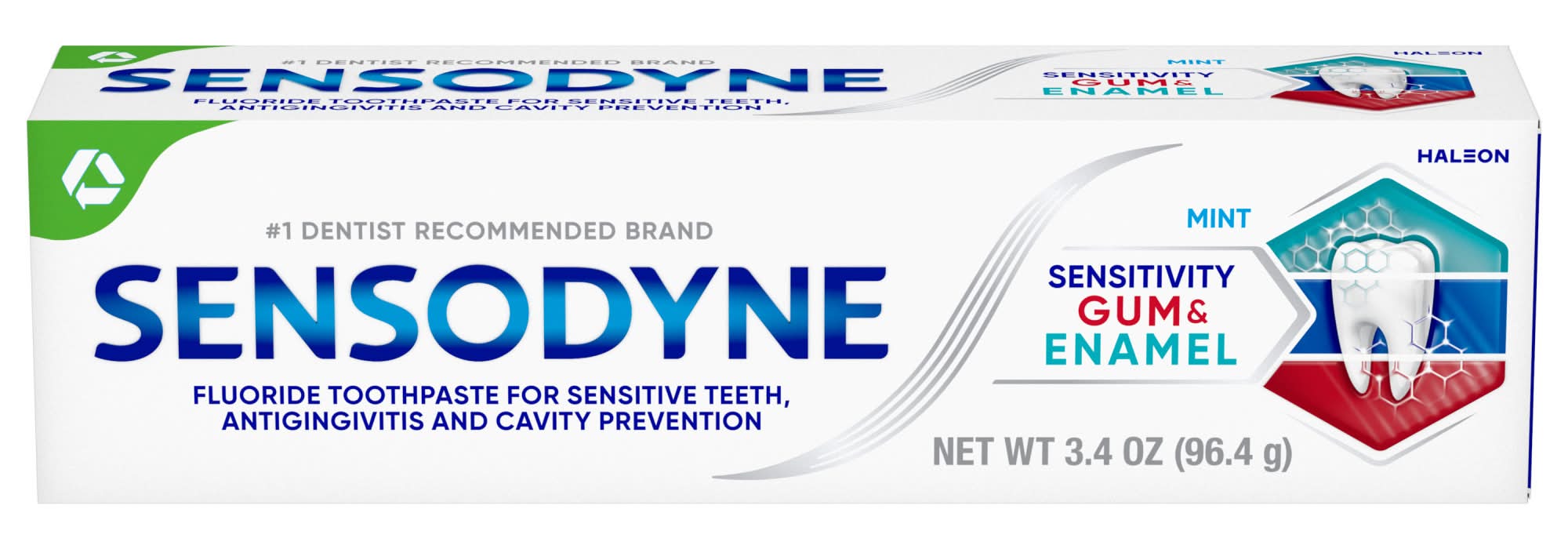 Sensodyne Mint Toothpaste Sensitivity Gum and Enamel (3.4 oz)