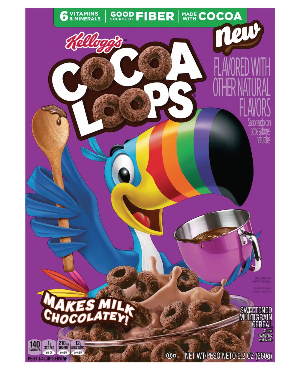 Kellogg's Breakfast Cereal, Cocoa Loops (9.2 oz)