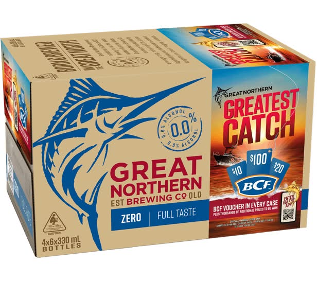 Great Northern Zero Bottles 24x330ml