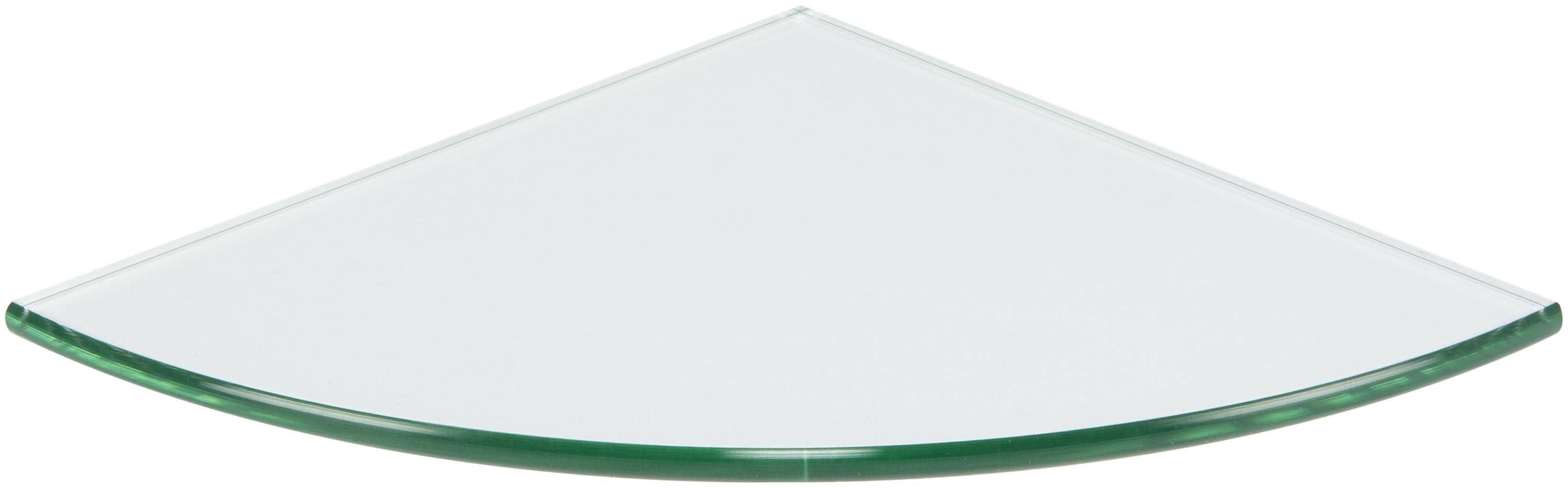 Satori Hudson Clear Glass Corner Shower Shelf (9-in x 9-in)
