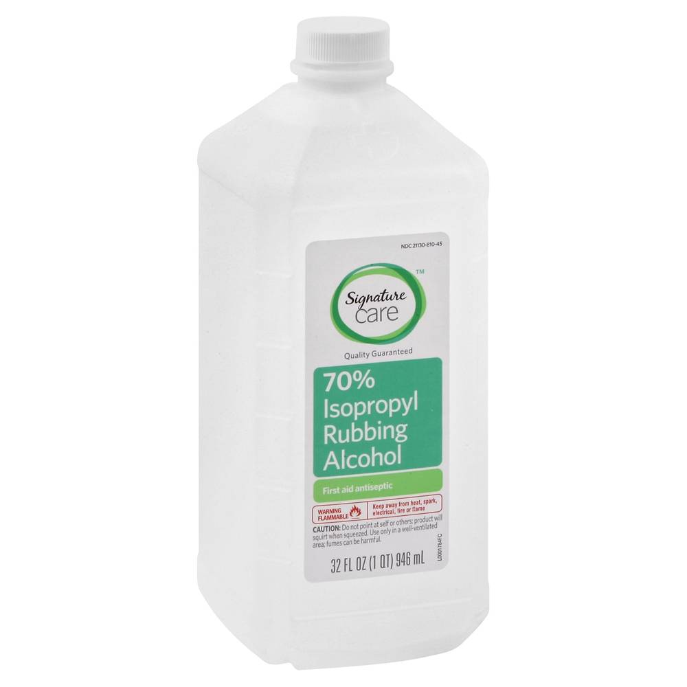 Signature Care 70% Isopropyl Rubbing Alcohol (32 fl oz)