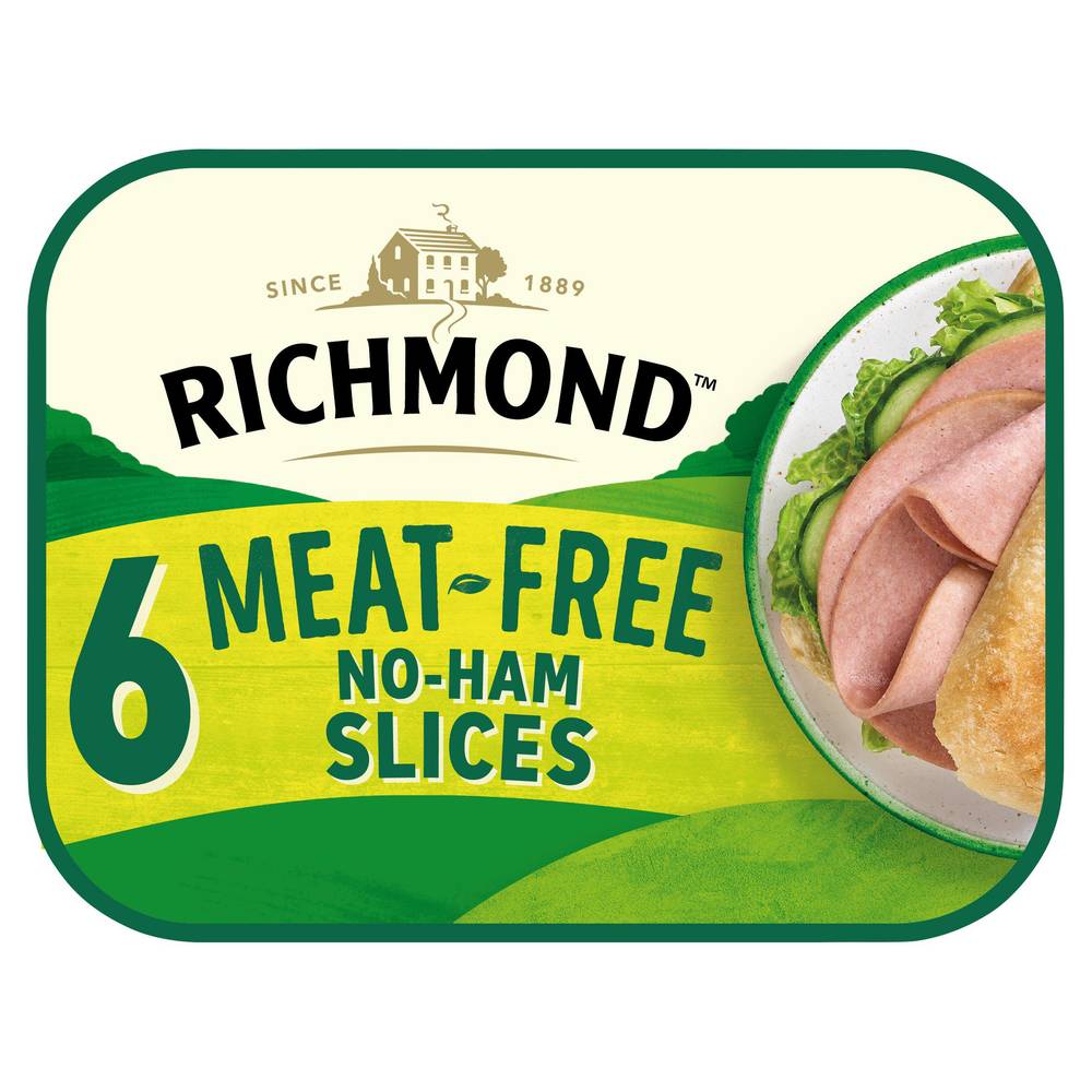 Richmond Meat Free Vegan No Ham Deli Slices x6 90g