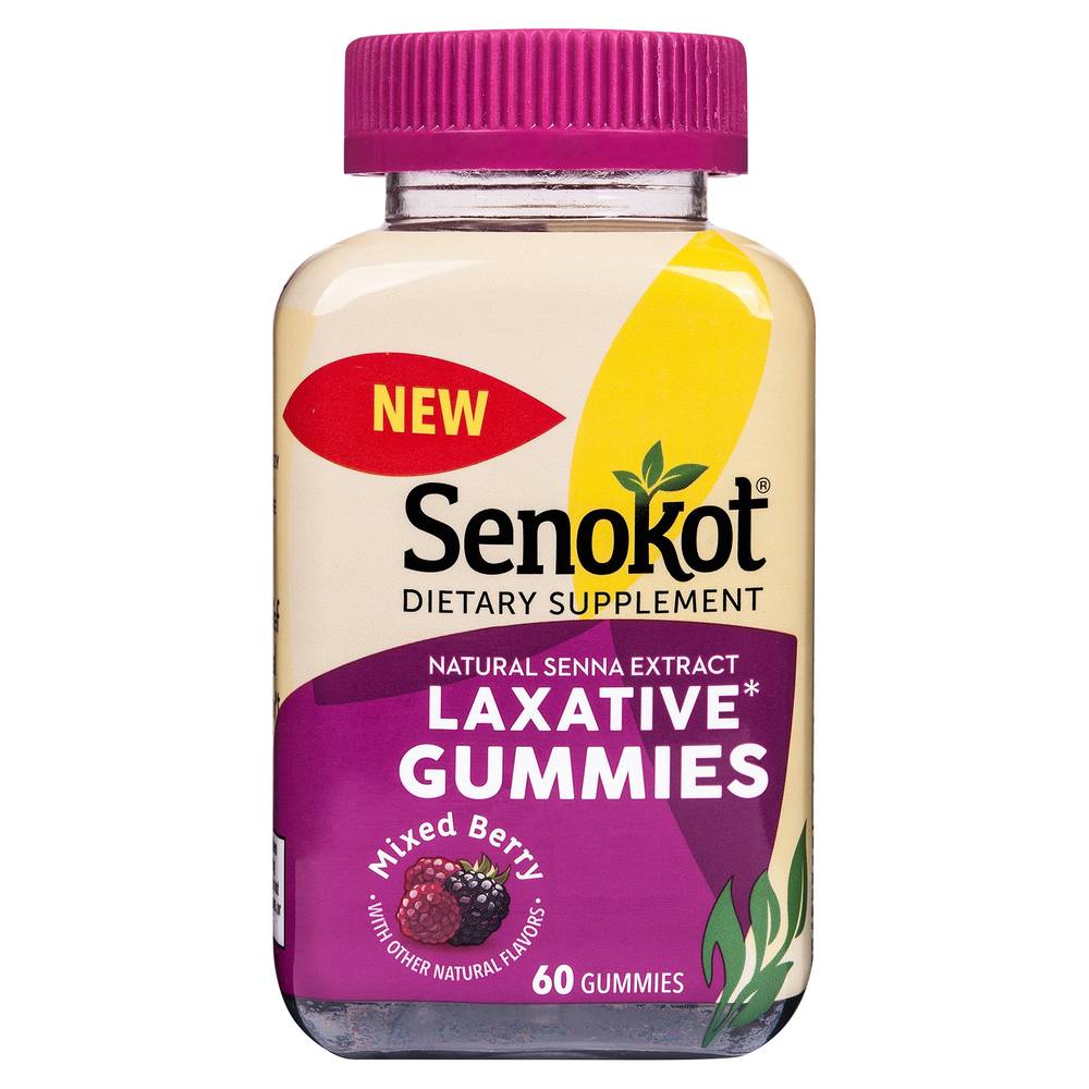 Senokot Mixed Berry Laxative Gummies (8 oz)