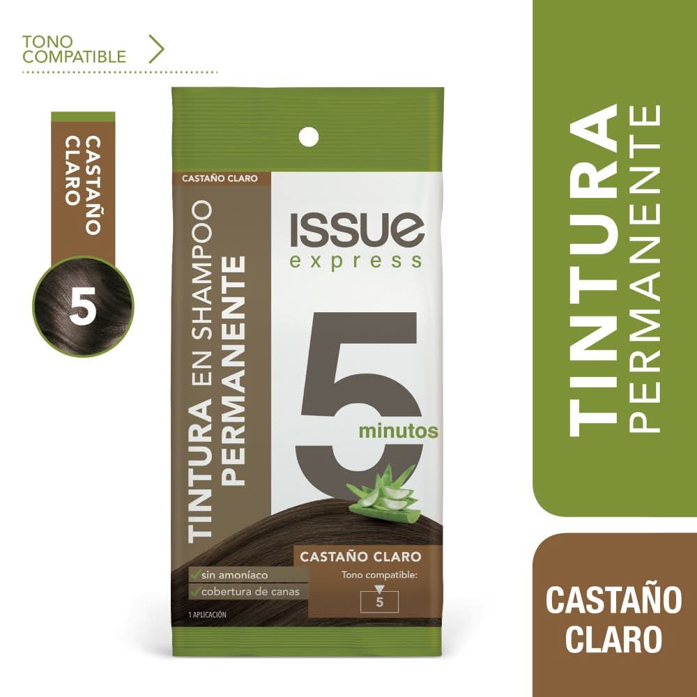 Issue · Tintura permanente en champú sin amoníaco - Castaño Claro 5